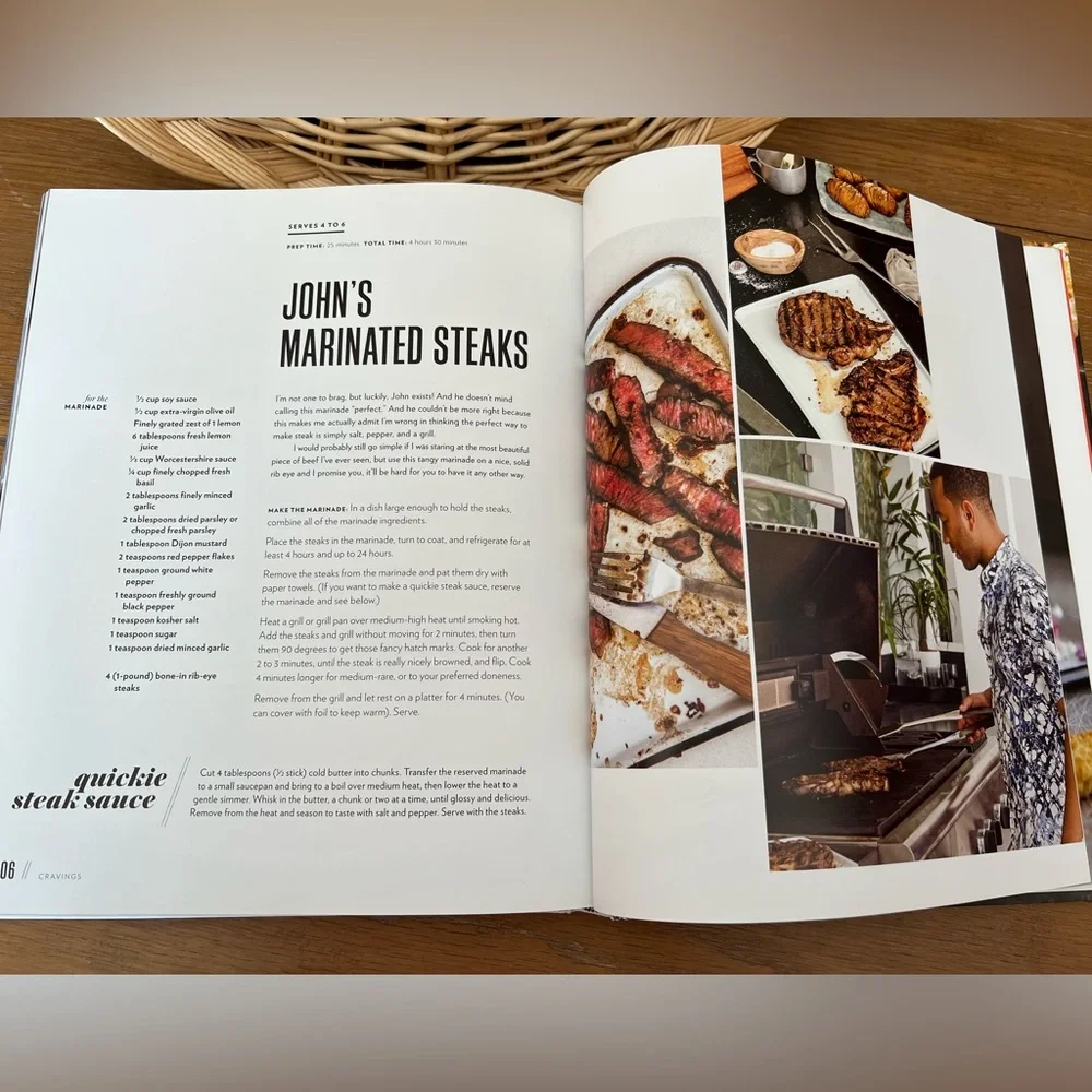 Cravings By Chrissy Teigen Hardcover Cookbook with Recipe Favorites